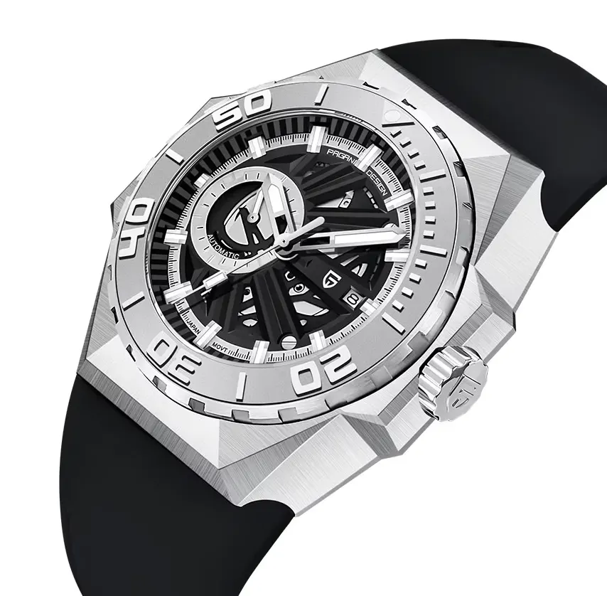 Pagani Design Automatic Skeleton Dial Men's Watch- PD-YS007